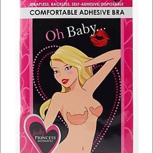 Comfortable adhesive bra